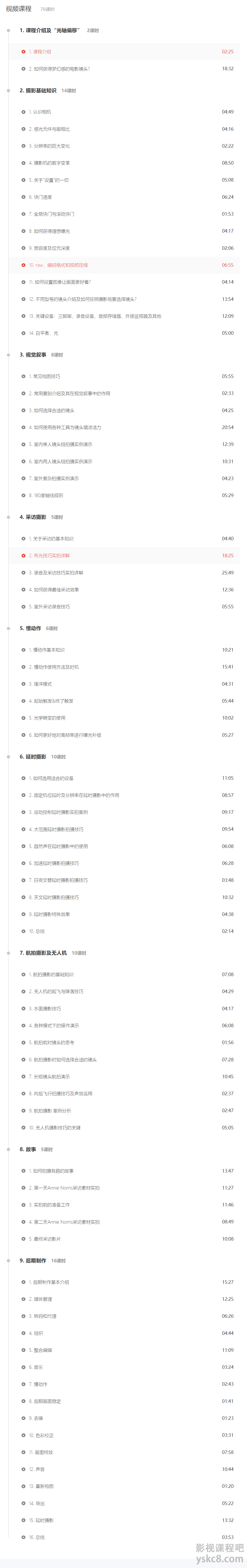图片[2]摄影摄像-剪辑后期-编剧导演课程摄影全攻略-电影制作入门第一课摄影摄像-剪辑后期-编剧导演课程影视课程众筹